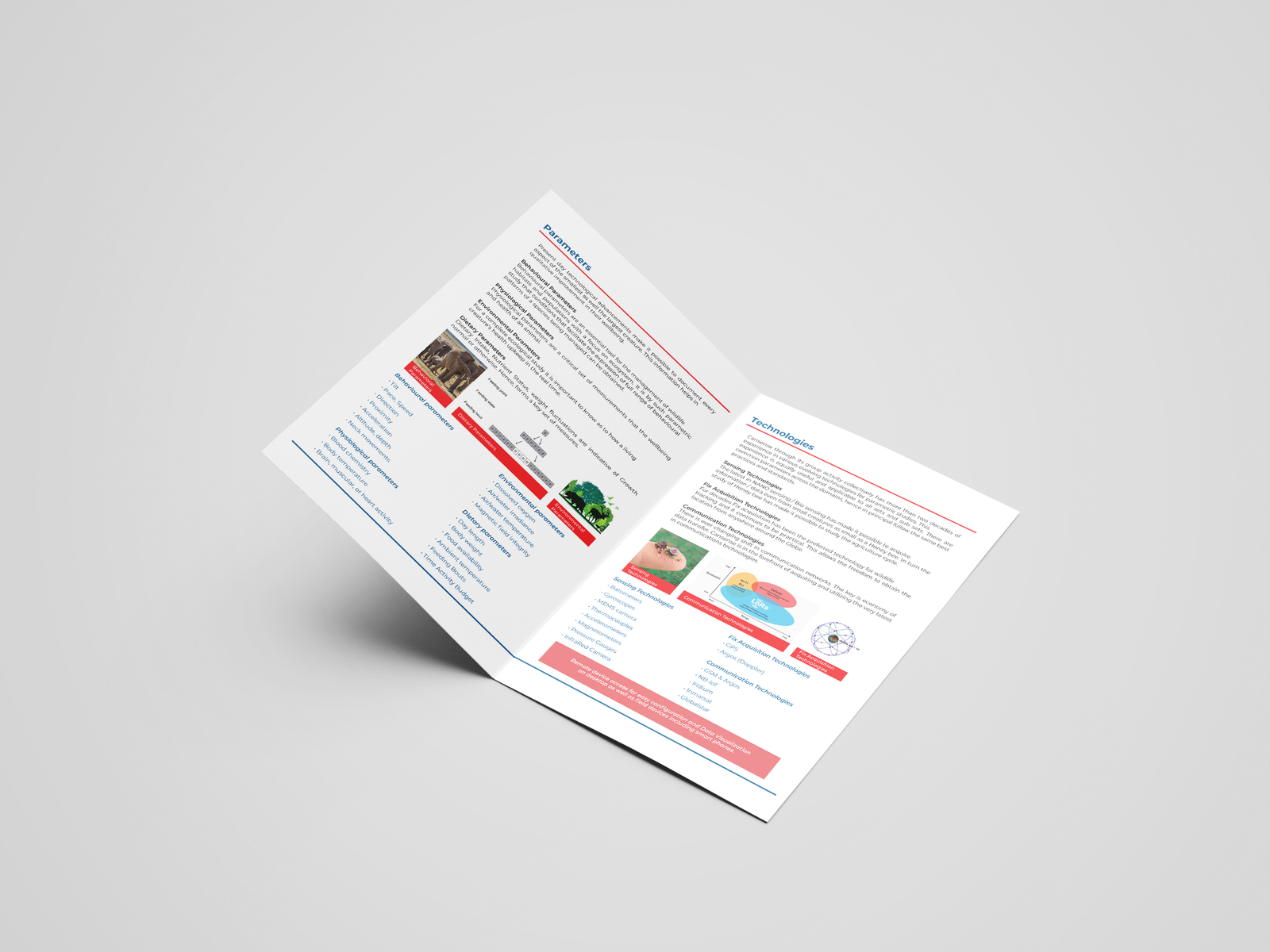 Cansense animal biotelemetry flyer mockup