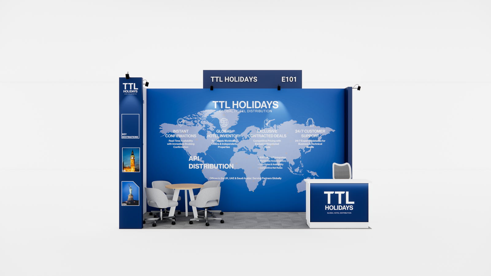 TTL Holidays exhibition booth design